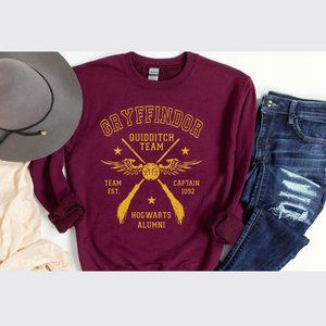 Gryffindor Harry Portter Sweatshirt, Hogwarts Alumni Vintage Sweatshirt